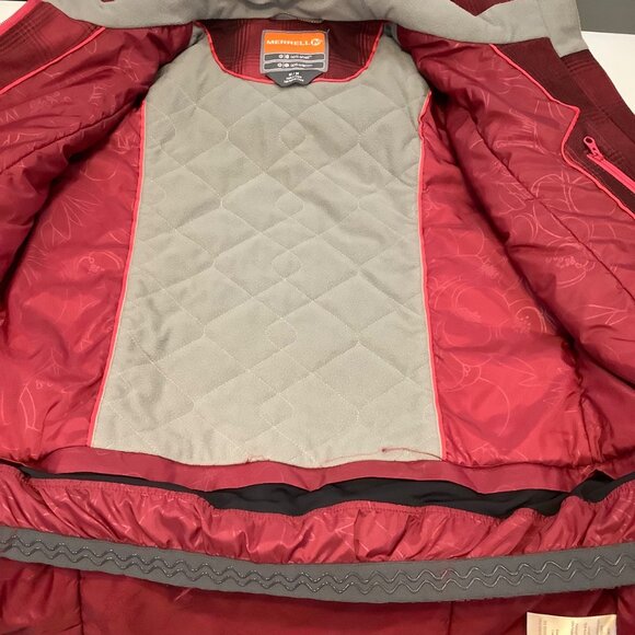 Merrell Women’s Medium Opti-Shell Opti-Warm Red & Black Hooded Coat EUC - Picture 5 of 14